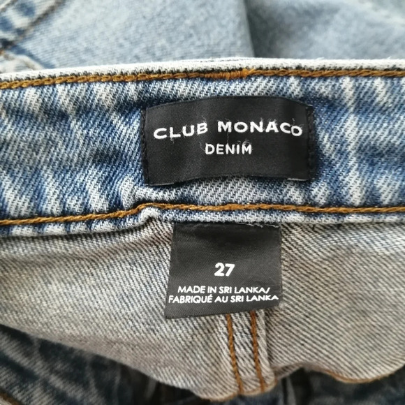 Club Monaco Denim The Kick Crop Flare Jeans High Rise Flare Crop Leg 27 (4) - Picture 11 of 16